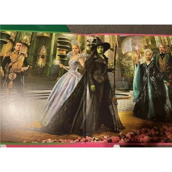 VINYL Wicked: For Good Sndtrk - 2 Pink & Green Glitter LP + Poster NEW / SEALED - Picture 4 of 6